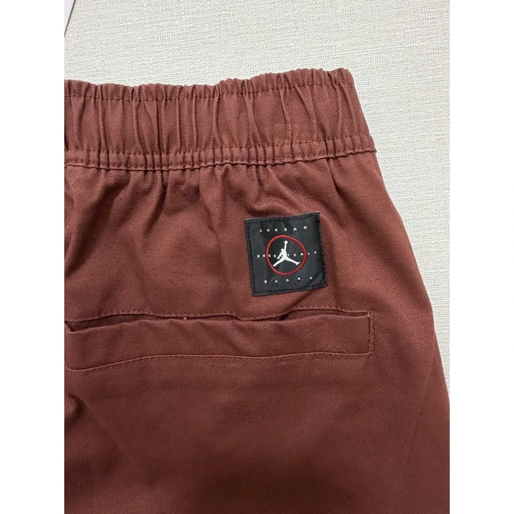 Nike Jordan Essentials Woven Drawstring Pants HF9329-231 Burgundy Men Size S
